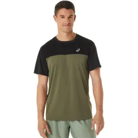 Asics Hombre Camisetas Race SS Top Verde 