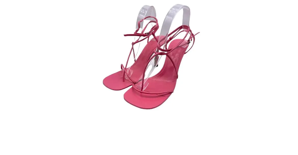 BOTTEGA VENETA Sandalias T.UE 41 cuero Rosa 