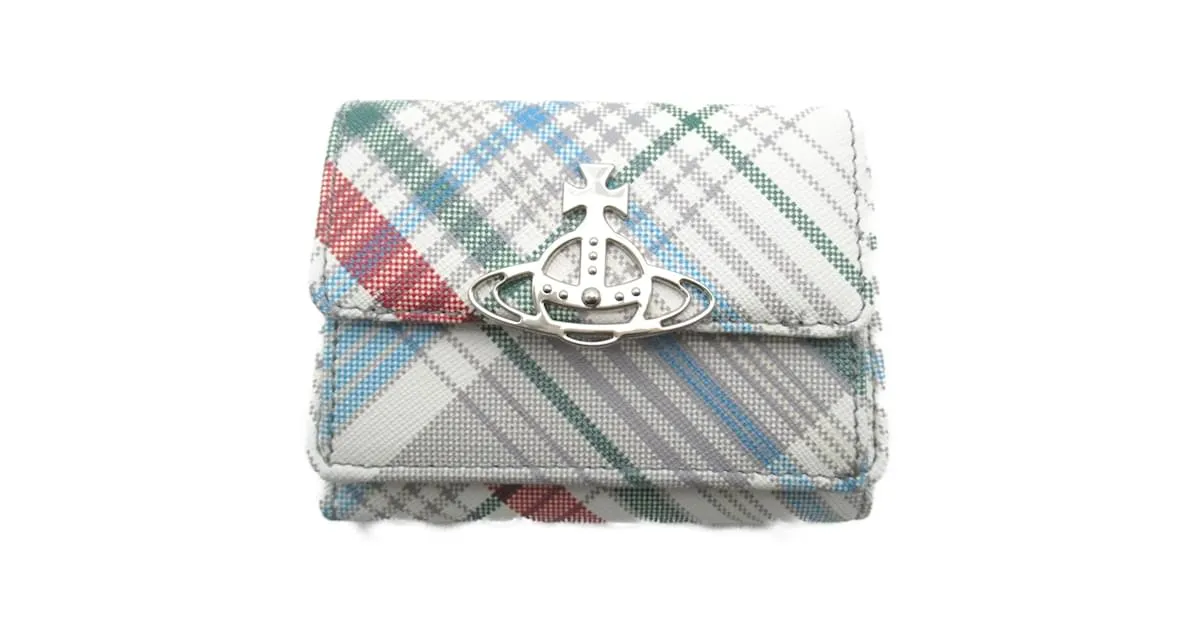 Cartera blanca de tres pliegues Vivienne Westwood Blanco 