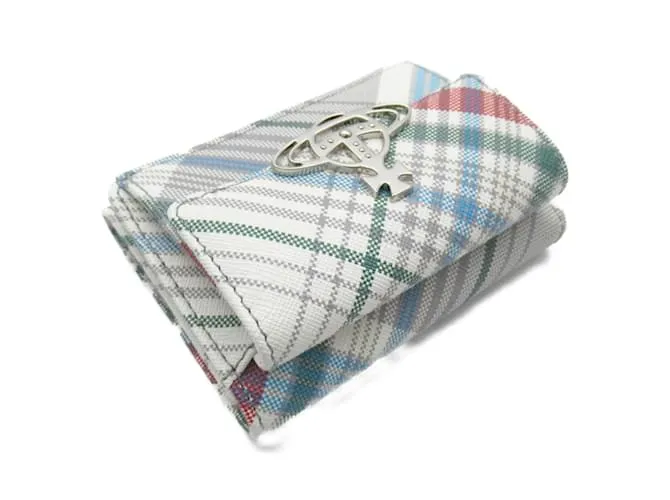 Cartera blanca de tres pliegues Vivienne Westwood Blanco 