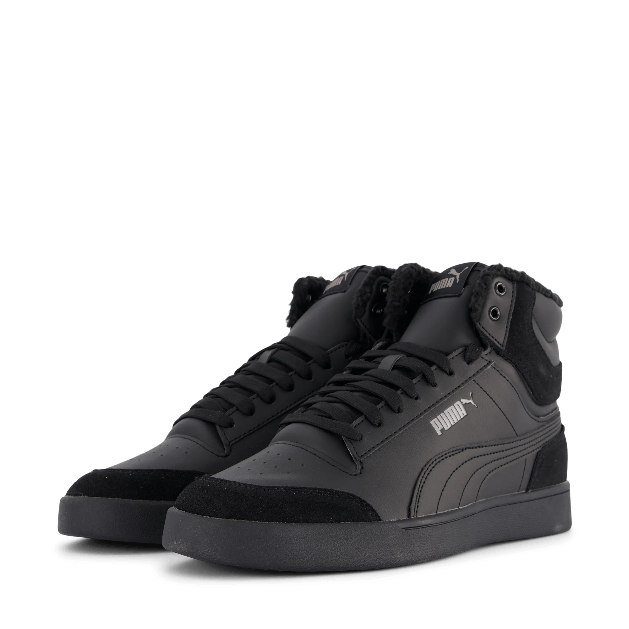 Puma Puma Shuffle Mid Fur Puma Black-puma Black-steel Gr