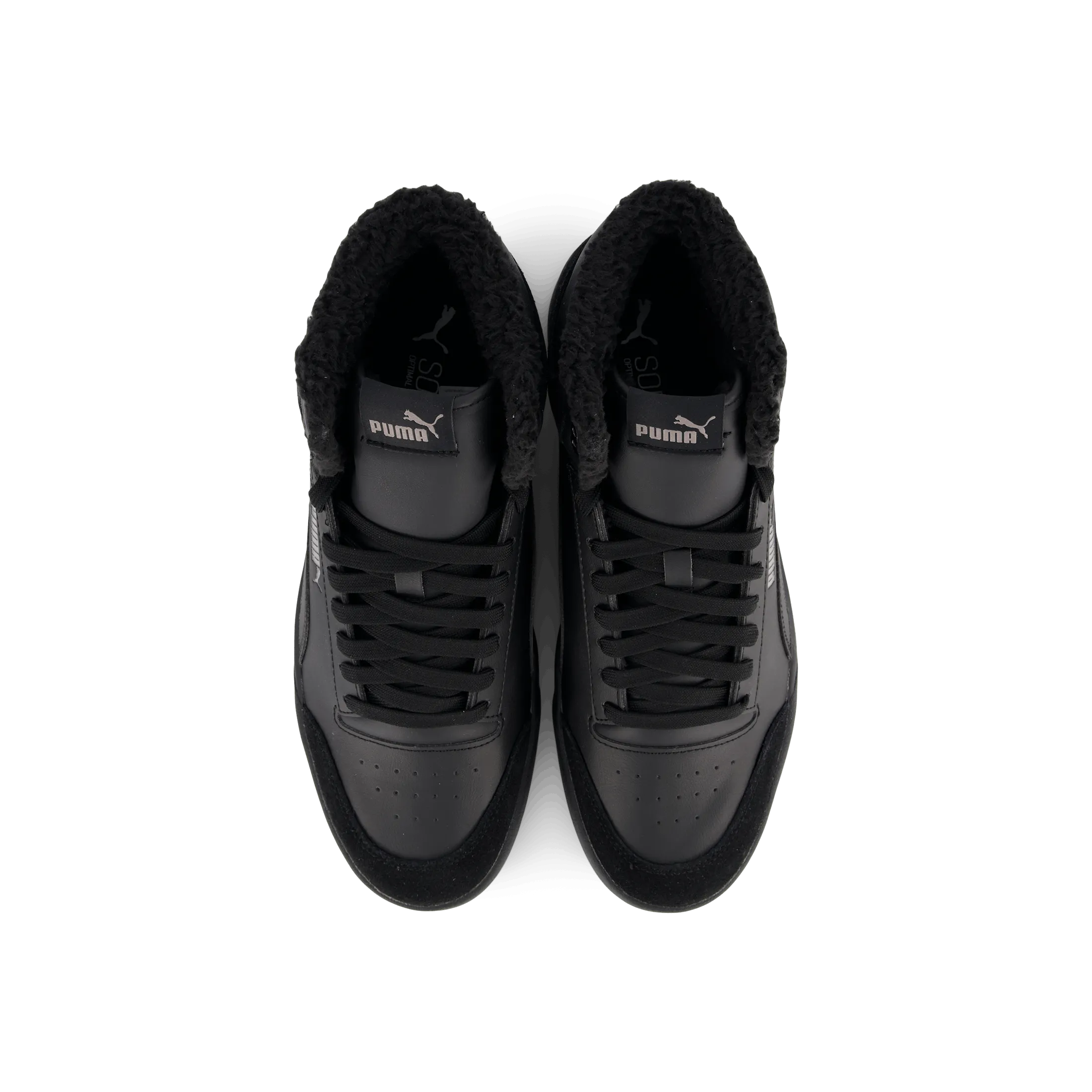 Puma Puma Shuffle Mid Fur Puma Black-puma Black-steel Gr