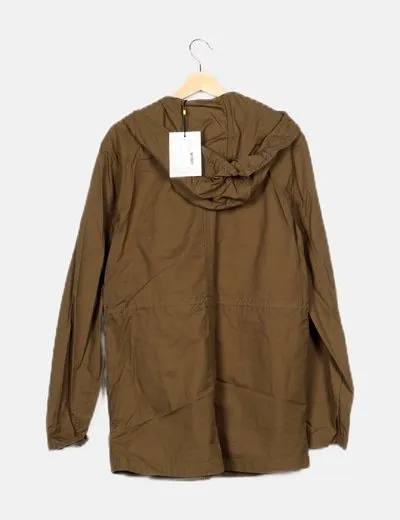 Selected Parka verde capucha