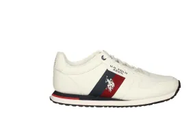 Sneaker Blanco Pala Rejilla Lateral Franja Azul/burdeos