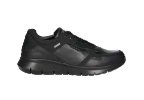 Sneaker Goretex Piel Negro Cuello Nylon Piso Goma