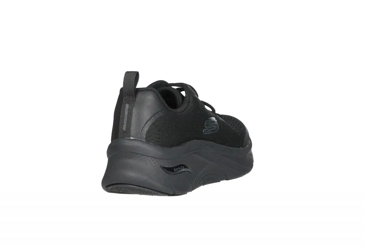 Sneaker Nylon Negro Arch Fit Piso Grueso