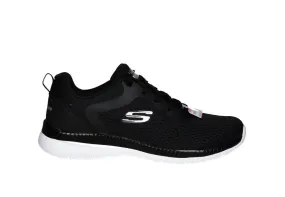 Sneaker Nylon Negro Memory Foam Piso Blanco