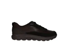 Sneaker Piel/nobuck Marron Cuello Nylon Piso Goma